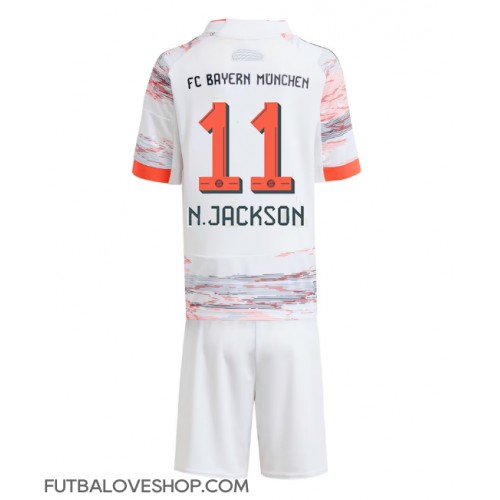 Dres Bayern Munich Nicolas Jackson #11 Preč pre deti 2025-26 Krátky Rukáv (+ trenírky)